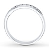 Thumbnail Image 1 of Previously Owned Diamond Band 1/4 ct tw Round-cut 10K White Gold - Size 9.5