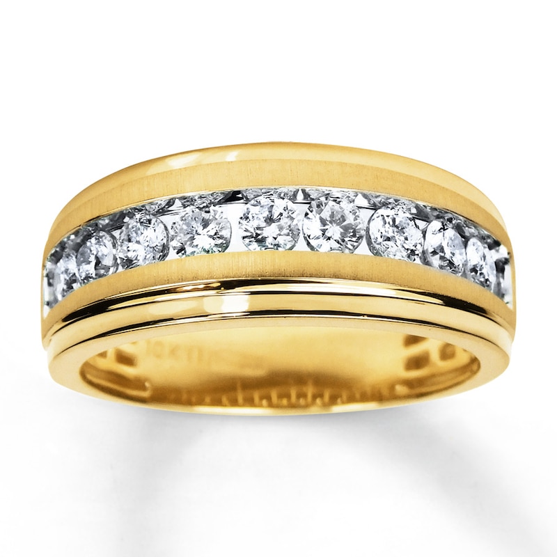 Previously Owned Men's Wedding Band 1 ct tw Diamonds 10K Yellow Gold