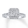 Thumbnail Image 1 of Previously Owned Diamond Engagement Ring 7/8 ct tw Princess-cut 14K White Gold - Size 10.75