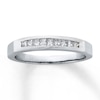 Thumbnail Image 1 of Previously Owned Diamond Anniversary Band 1/4 ct tw Princess-cut 14K White Gold Size 3