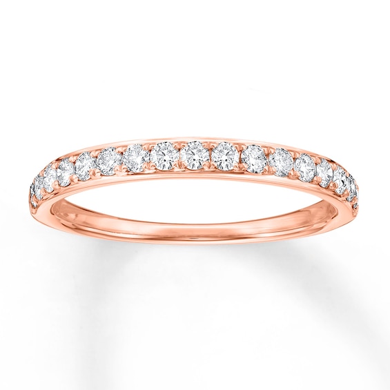 Previously Owned Diamond Anniversary Band 3/8 ct tw Round-cut 14K Rose Gold Size 4.5