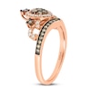 Thumbnail Image 2 of Previously Owned Le Vian Chocolate Diamond Tiara Ring 1/2 ct tw 14K Strawberry Gold - Size 9.75