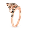 Thumbnail Image 1 of Previously Owned Le Vian Chocolate Diamond Tiara Ring 1/2 ct tw 14K Strawberry Gold - Size 9.75