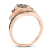 Thumbnail Image 3 of Previously Owned Le Vian Chocolate Diamond Tiara Ring 1/2 ct tw 14K Strawberry Gold - Size 9.75