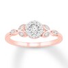 Thumbnail Image 1 of Previously Owned Diamond Promise Ring 1/6 ct tw Round-cut 10K Rose Gold Size 4.75