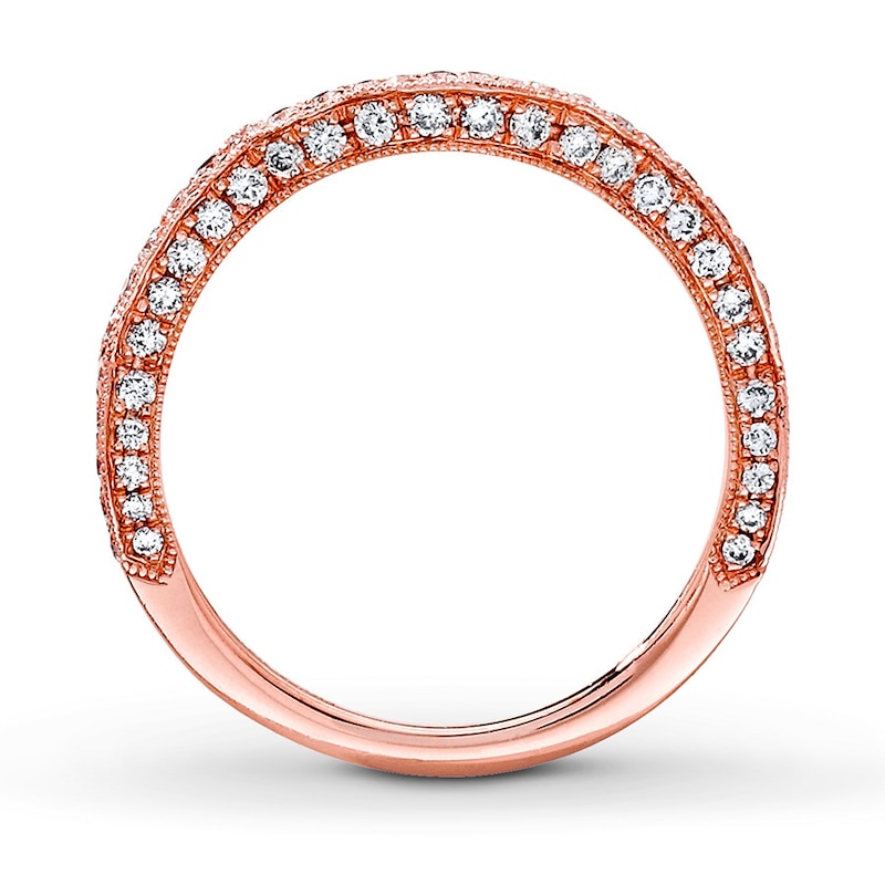 Previously Owned Neil Lane Wedding Band 3/8 ct tw Round-cut Diamonds 14K Rose Gold - Size 9.75