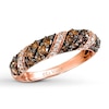 Previously Owned Le Vian Chocolate Diamonds 1 ct tw Round-cut Ring 14K Strawberry Gold