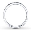 Thumbnail Image 2 of Previously Owned Diamond Wedding Band 1/4 ct tw Princess-cut 10K White Gold - Size 11