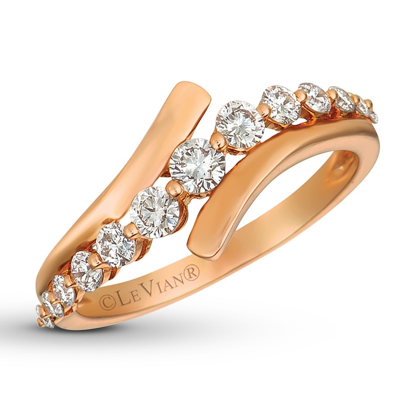 Main Image 1 of Previously Owned Le Vian Nude Diamond Ring 5/8 ct tw Round 14K Strawberry Gold - Size 10.25
