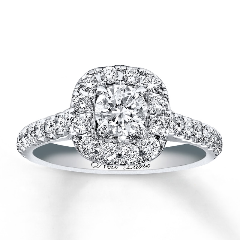 Previously Owned Neil Lane Bridal Ring 1-1/8 ct tw Round-cut Diamonds 14K White Gold - Size 4.25