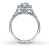 Thumbnail Image 1 of Previously Owned Neil Lane Bridal Ring 1-1/8 ct tw Round-cut Diamonds 14K White Gold - Size 4.25