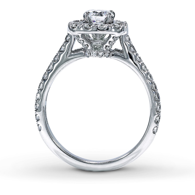 Previously Owned Neil Lane Bridal Ring 1-1/8 ct tw Round-cut Diamonds 14K White Gold - Size 4.25