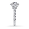 Thumbnail Image 2 of Previously Owned Neil Lane Bridal Ring 1-1/8 ct tw Round-cut Diamonds 14K White Gold - Size 4.25