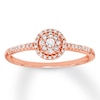 Previously Owned Diamond Ring 1/6 ct tw Round-cut 10K Rose Gold