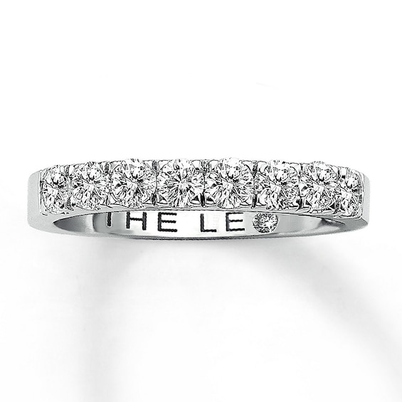 Previously Owned THE LEO Diamond Band 1-1/2 ct tw Round-cut 14K White Gold Size 6