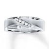 Thumbnail Image 0 of Previously Owned Men's Diamond Ring 1/10 ct tw Round-cut 10K White Gold - Size 13.75