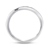 Previously Owned THE LEO Diamond Men's Wedding Band 1/10 ct tw Round-cut 14K White Gold