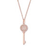 Thumbnail Image 0 of Previously Owned Emmy London Diamond Key Necklace 1/6 ct tw 10K Rose Gold 20"