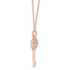 Thumbnail Image 2 of Previously Owned Emmy London Diamond Key Necklace 1/6 ct tw 10K Rose Gold 20&quot;