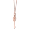 Thumbnail Image 1 of Previously Owned Emmy London Diamond Key Necklace 1/6 ct tw 10K Rose Gold 20"