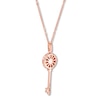 Thumbnail Image 4 of Previously Owned Emmy London Diamond Key Necklace 1/6 ct tw 10K Rose Gold 20&quot;