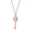 Thumbnail Image 3 of Previously Owned Emmy London Diamond Key Necklace 1/6 ct tw 10K Rose Gold 20"