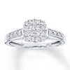 Previously Owned Diamond Promise Ring 1/2 ct tw 10K White Gold