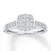 Thumbnail Image 1 of Previously Owned Diamond Promise Ring 1/2 ct tw 10K White Gold