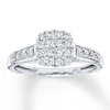 Thumbnail Image 0 of Previously Owned Diamond Promise Ring 1/2 ct tw 10K White Gold