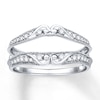 Thumbnail Image 1 of Previously Owned Diamond Enhancer Ring 1/5 ct tw Round-cut 10K White Gold Size 10.5