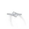 Previously Owned Ever Us Two-Stone Anniversary Ring 3/4 ct tw Round-cut Diamonds 14K White Gold
