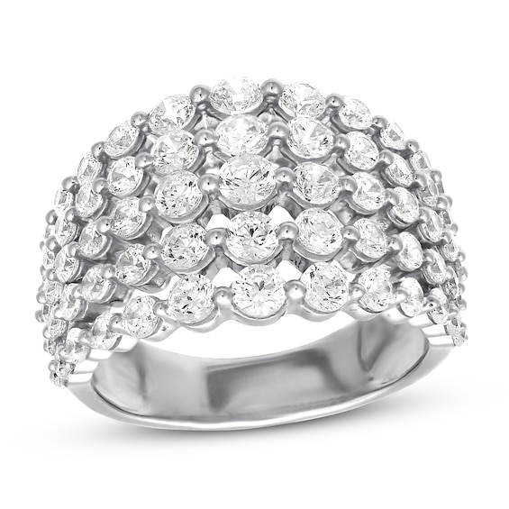 Previously Owned Diamond Ring 2-1/2 ct tw Round-cut 10K White Gold