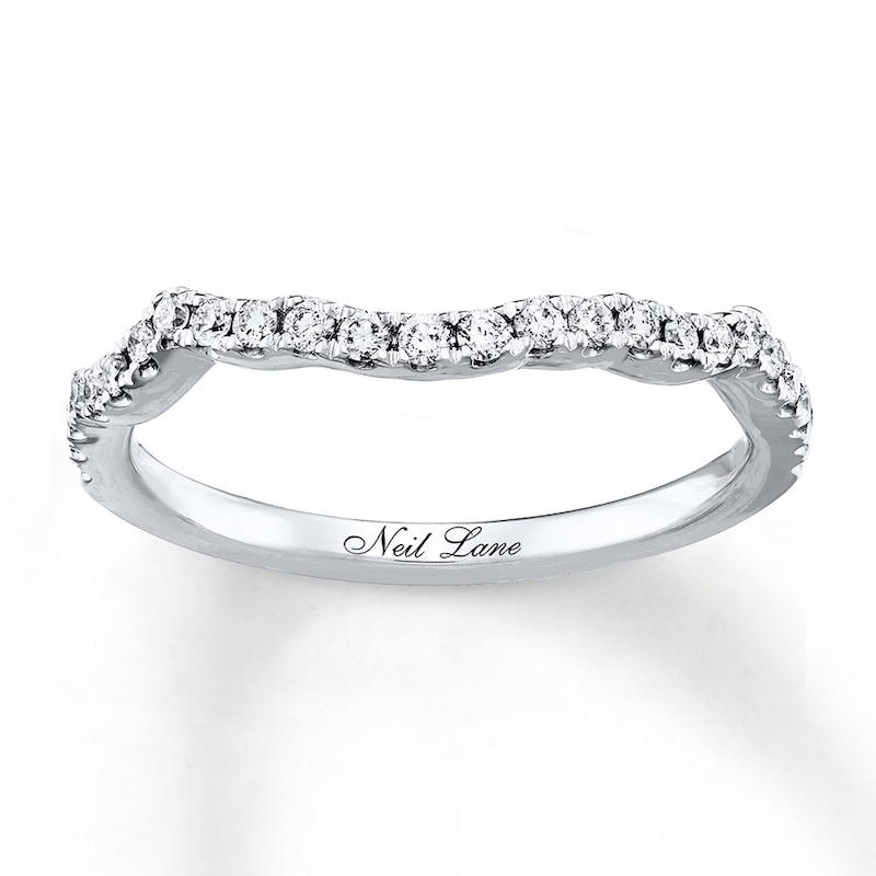 Main Image 1 of Previously Owned Neil Lane Wedding Band 1/4 ct tw Round-cut Diamonds 14K White Gold