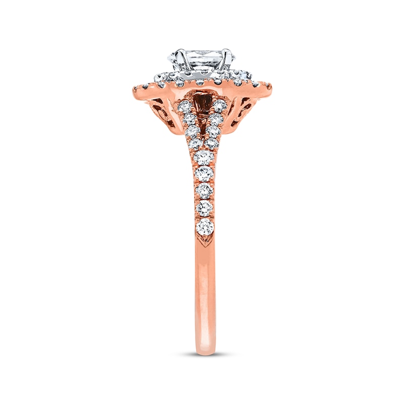 Main Image 2 of Previously Owned Neil Lane Engagement Ring 1 ct tw Oval & Round-cut Diamonds 14K Two-Tone Gold