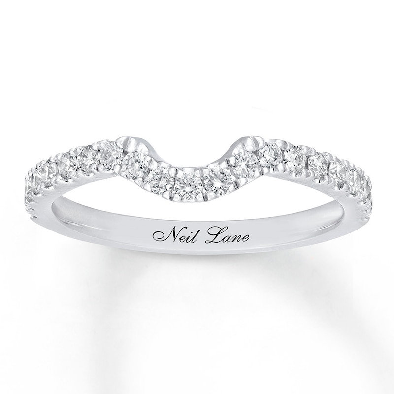 Previously Owned Neil Lane Wedding Band 3/8 ct tw Round-cut Diamonds 14K White Gold