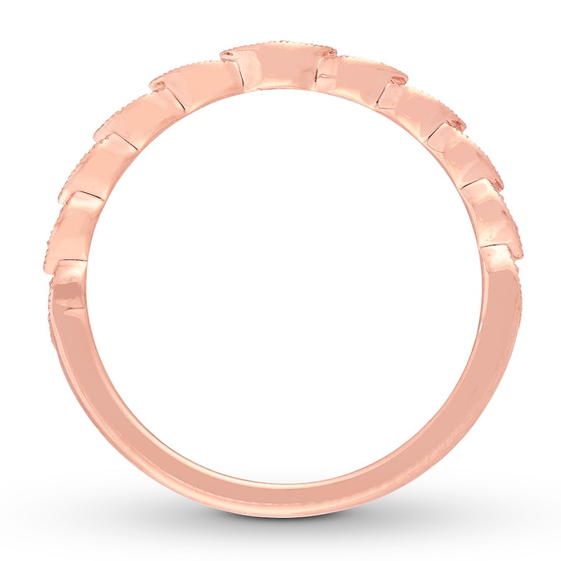 Main Image 2 of Previously Owned Neil Lane Wedding Band 1/15 ct tw Round-cut Diamonds 14K Rose Gold