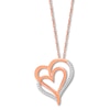 Thumbnail Image 0 of Previously Owned Diamond Heart Necklace 1/15 ct tw Round-cut 10K Rose Gold