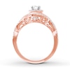 Thumbnail Image 1 of Previously Owned Diamond Engagement Ring 5/8 ct tw Round-cut 14K Rose Gold