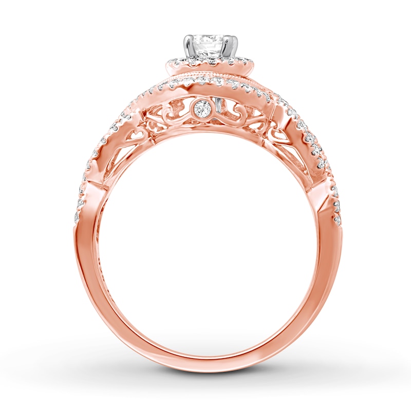 Previously Owned Diamond Engagement Ring 5/8 ct tw Round-cut 14K Rose Gold