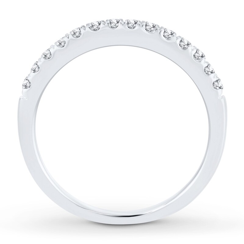 Main Image 2 of Previously Owned Diamond Anniversary Band 1/3 ct tw Round-cut 10K White Gold
