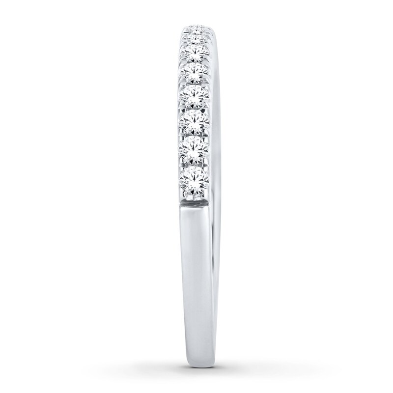 Main Image 3 of Previously Owned Diamond Anniversary Band 1/3 ct tw Round-cut 10K White Gold
