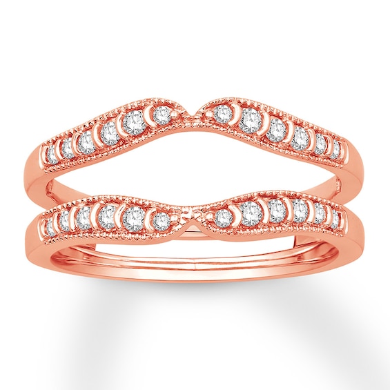 Previously Owned Diamond Wrap Ring 1/4 ct tw Round-cut 10K Rose Gold