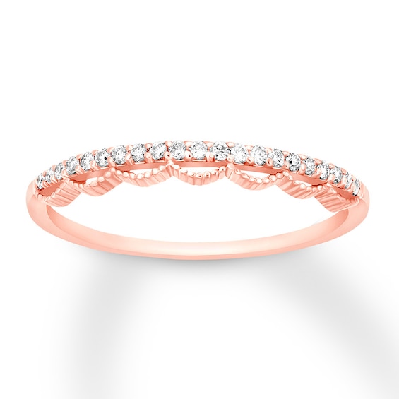 Previously Owned Diamond Anniversary Band 1/10 ct tw Round-cut 10K Rose Gold