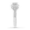 Thumbnail Image 3 of Previously Owned Diamond Engagement Ring 7/8 ct tw Princess & Round-cut 14K White Gold