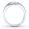 Thumbnail Image 1 of Previously Owned Men's Diamond Wedding Band 1 ct tw Round-cut 10K White Gold