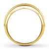 Thumbnail Image 2 of Previously Owned Men's Wedding Band 1/2 ct tw Round-cut Diamonds 10K Yellow Gold