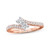Thumbnail Image 0 of Previously Owned Ever Us Two-Stone Anniversary Ring 1/2 ct tw Diamonds 14K Rose Gold