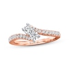 Thumbnail Image 1 of Previously Owned Ever Us Two-Stone Anniversary Ring 1/2 ct tw Diamonds 14K Rose Gold