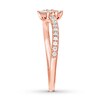 Thumbnail Image 3 of Previously Owned Ever Us Diamond Ring 1/4 ct tw Baguette & Round 10K Rose Gold