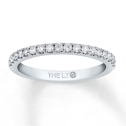 Previously Owned THE LEO Diamond Wedding Band 1/3 ct tw Round-cut Diamonds 14K White Gold